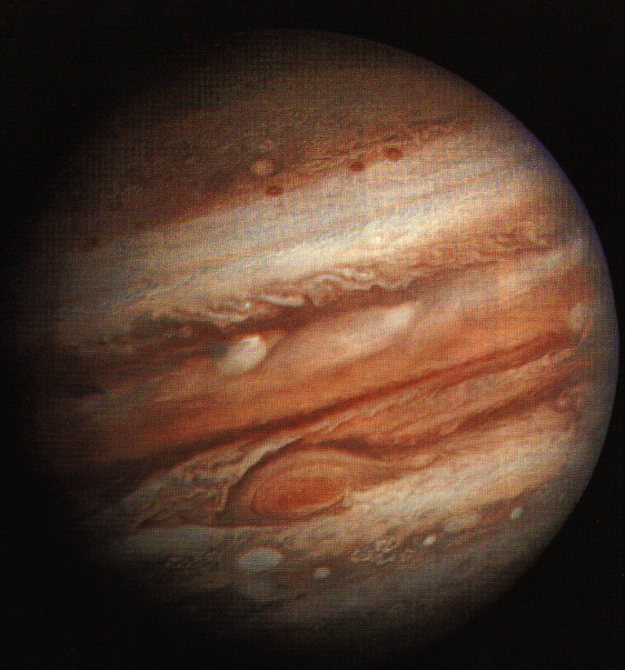 Voyager 1- Aufnahme Jupiters aus einer Entfernung von 32,7 Mio. km