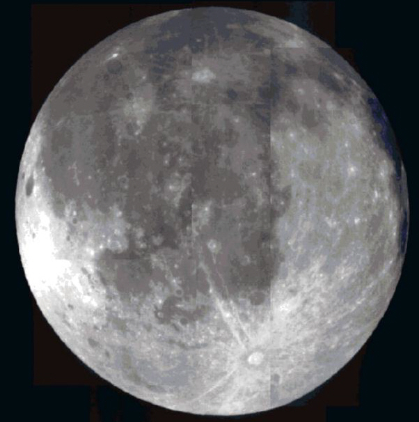 Der Mond besitzt unzhlige Krater, Gebirge und sogenannte Meere